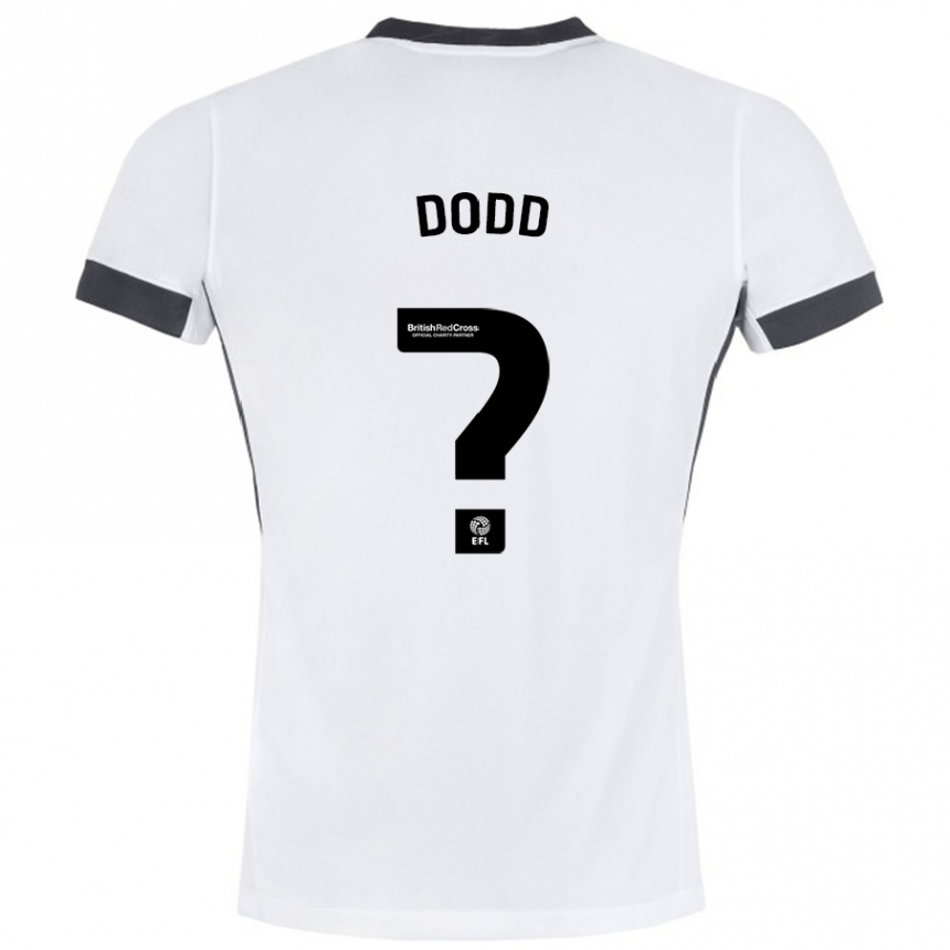 Férfi Labdarúgás Taylor Dodd #0 Fehér Fekete Idegenbeli Jersey 2024/25 Mez Póló Ing