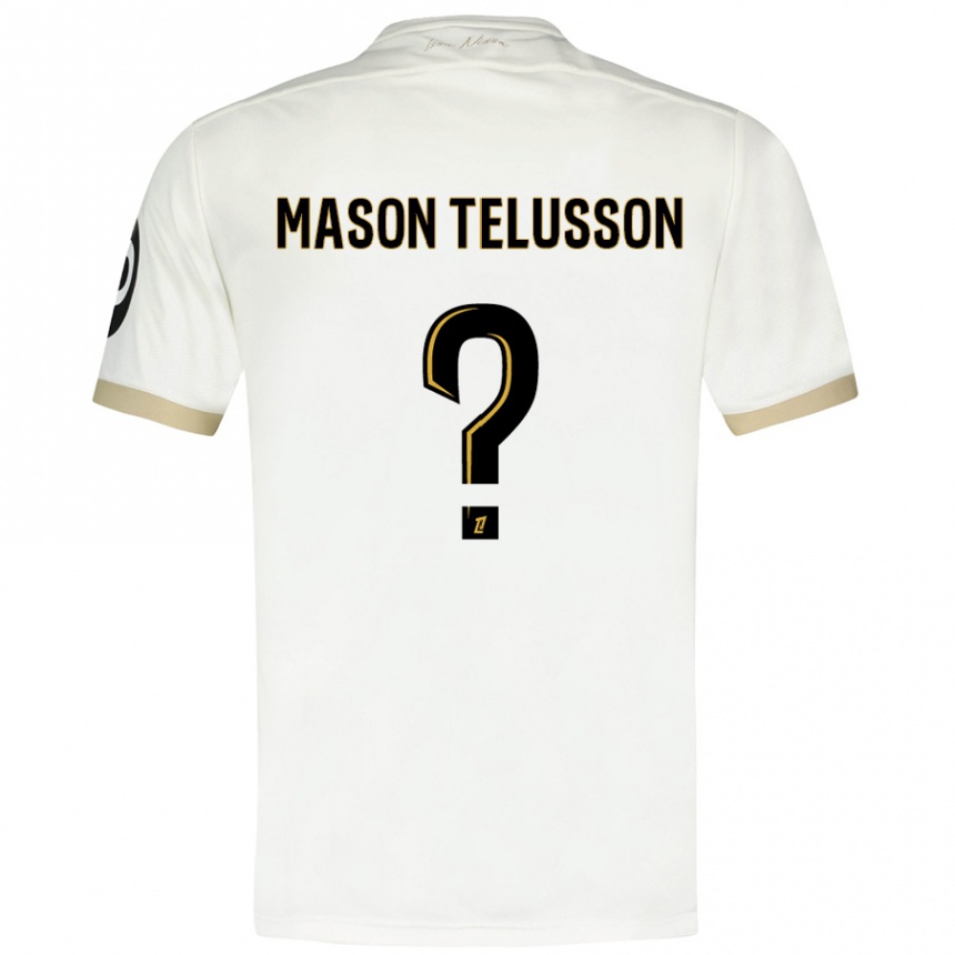 Férfi Labdarúgás Jah Mason Telusson #0 Fehér Arany Idegenbeli Jersey 2024/25 Mez Póló Ing