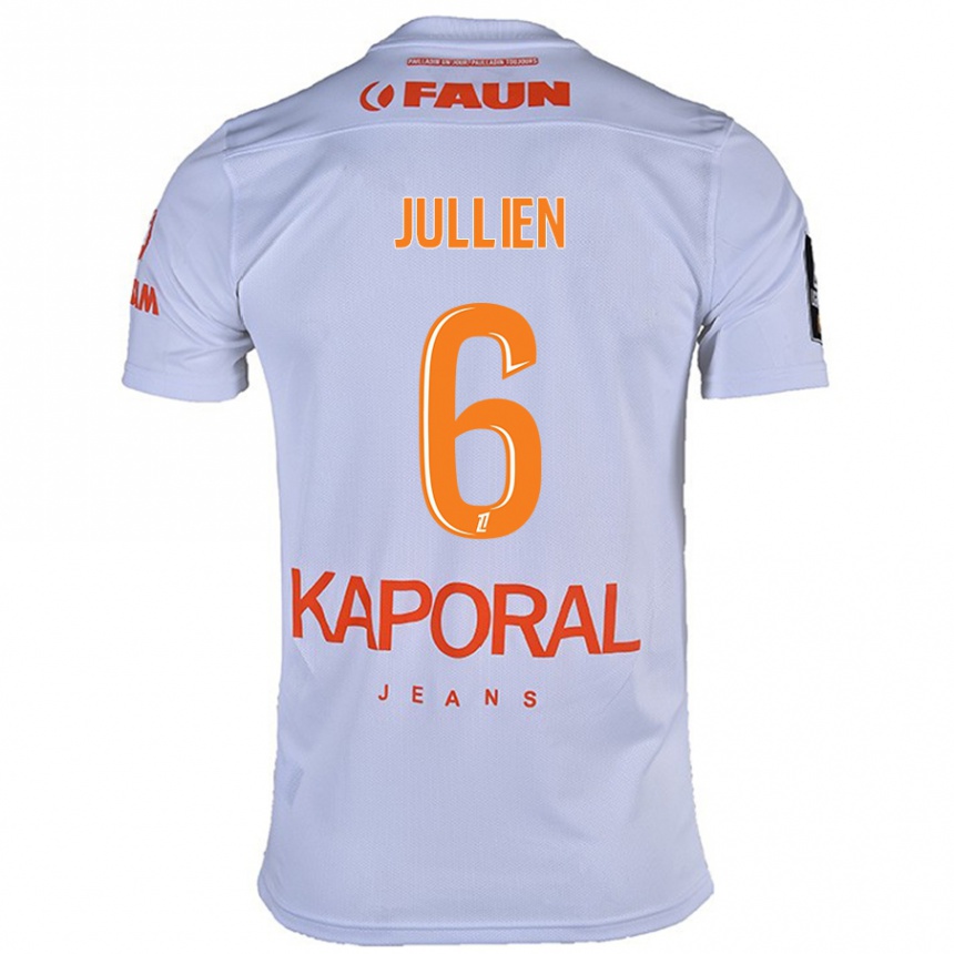 Férfi Labdarúgás Christopher Jullien #6 Fehér Idegenbeli Jersey 2024/25 Mez Póló Ing