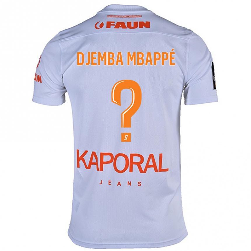 Férfi Labdarúgás Yvan Djemba Mbappé #0 Fehér Idegenbeli Jersey 2024/25 Mez Póló Ing