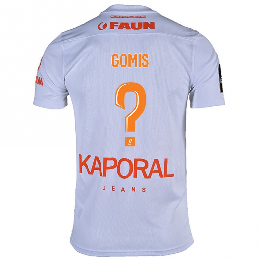 Férfi Labdarúgás Kabissan Gomis #0 Fehér Idegenbeli Jersey 2024/25 Mez Póló Ing