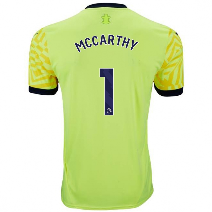 Férfi Labdarúgás Alex Mccarthy #1 Sárga Idegenbeli Jersey 2024/25 Mez Póló Ing