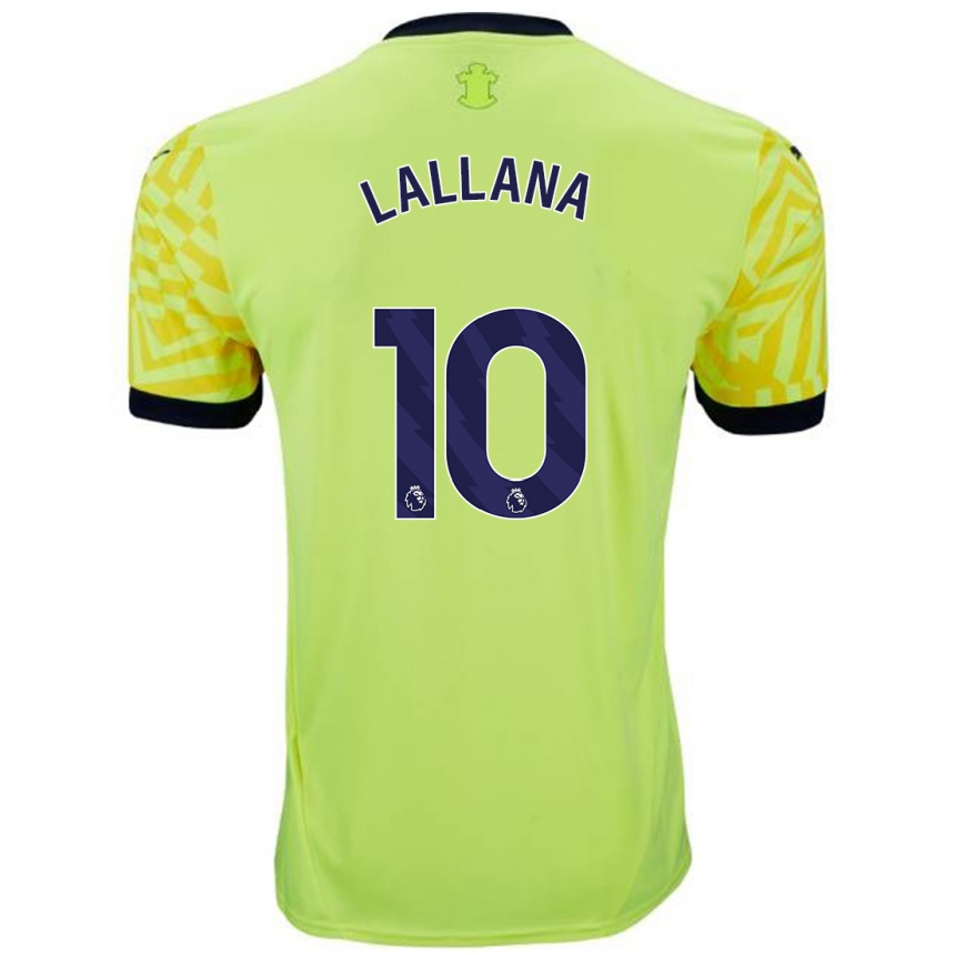 Férfi Labdarúgás Adam Lallana #10 Sárga Idegenbeli Jersey 2024/25 Mez Póló Ing