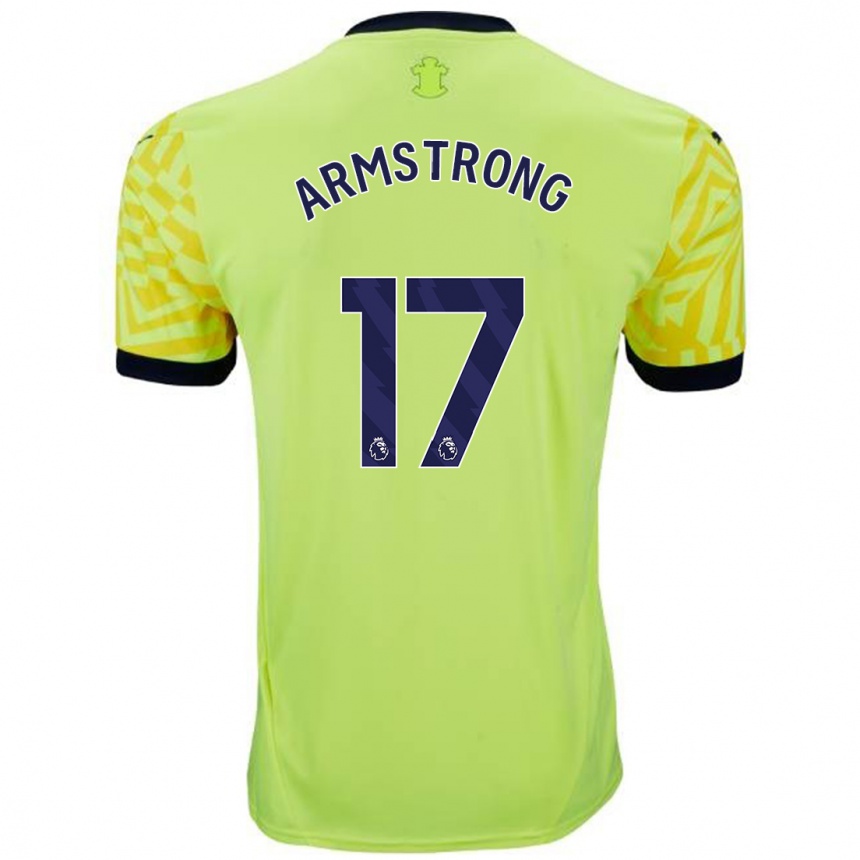 Férfi Labdarúgás Stuart Armstrong #17 Sárga Idegenbeli Jersey 2024/25 Mez Póló Ing