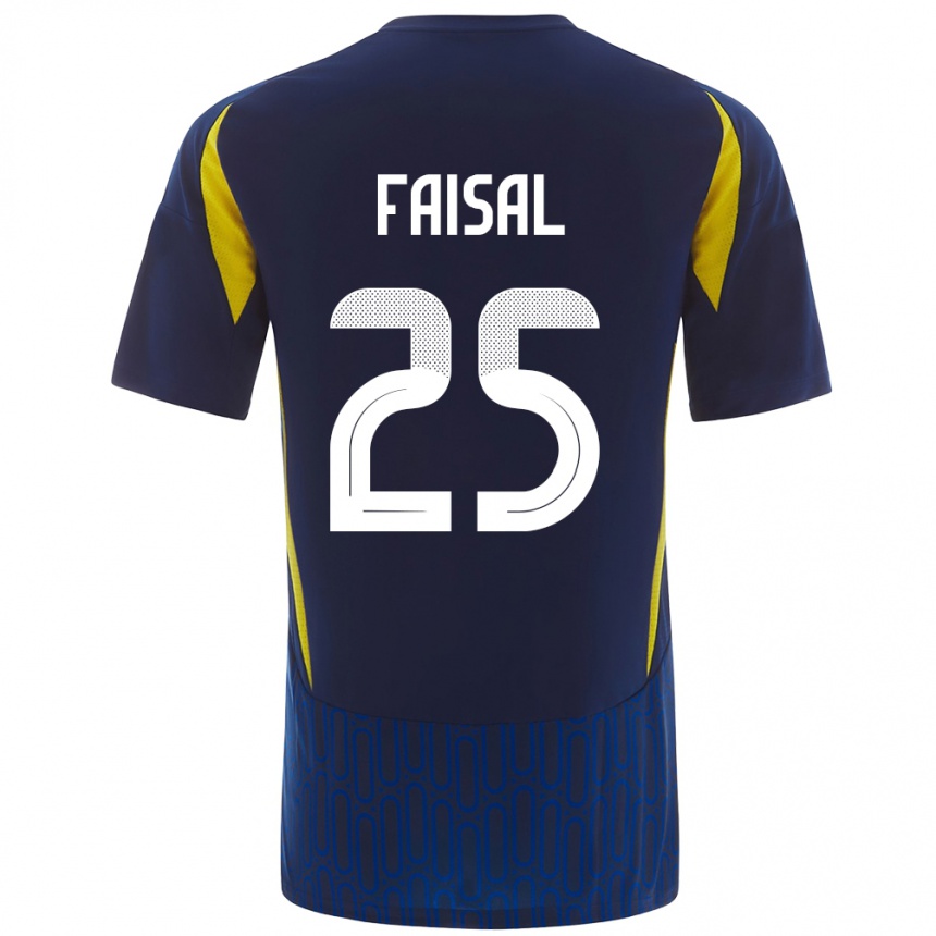 Férfi Labdarúgás Samira Faisal #25 Kék Sárga Idegenbeli Jersey 2024/25 Mez Póló Ing