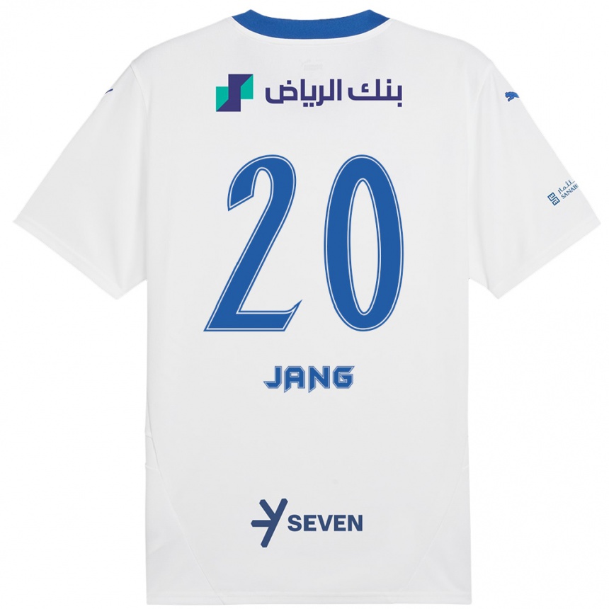 Férfi Labdarúgás Hyun-Soo Jang #20 Fehér Kék Idegenbeli Jersey 2024/25 Mez Póló Ing