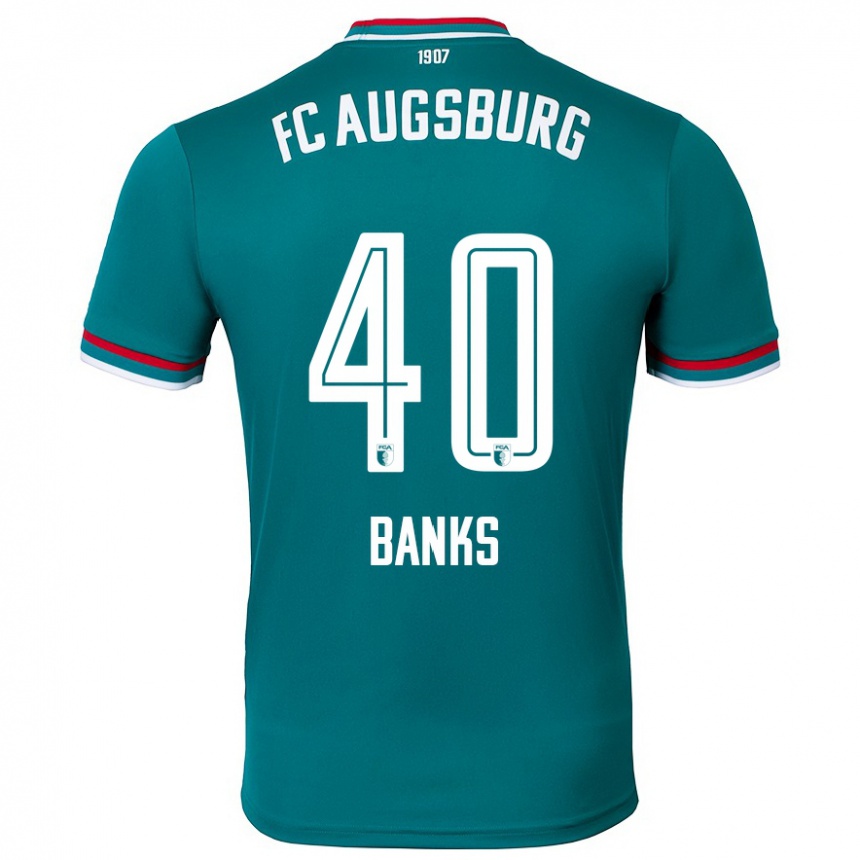 Férfi Labdarúgás Noahkai Banks #40 Sötétzöld Idegenbeli Jersey 2024/25 Mez Póló Ing