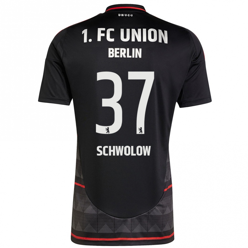 Férfi Labdarúgás Alexander Schwolow #37 Fekete Idegenbeli Jersey 2024/25 Mez Póló Ing