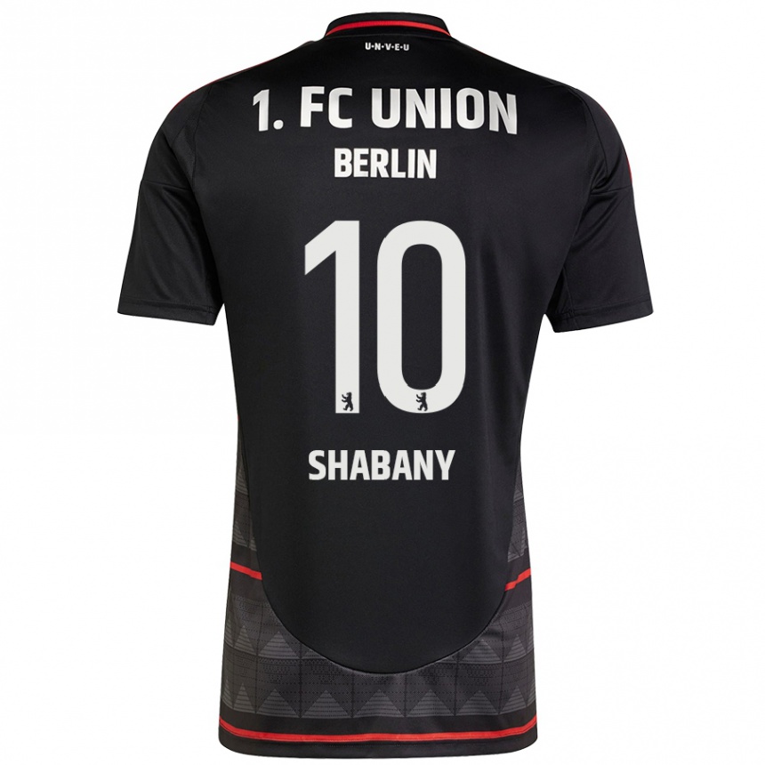 Férfi Labdarúgás Alec Shabany #10 Fekete Idegenbeli Jersey 2024/25 Mez Póló Ing