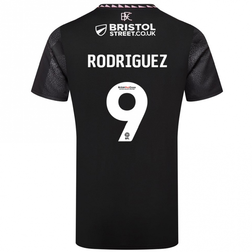 Férfi Labdarúgás Jay Rodríguez #9 Fekete Idegenbeli Jersey 2024/25 Mez Póló Ing