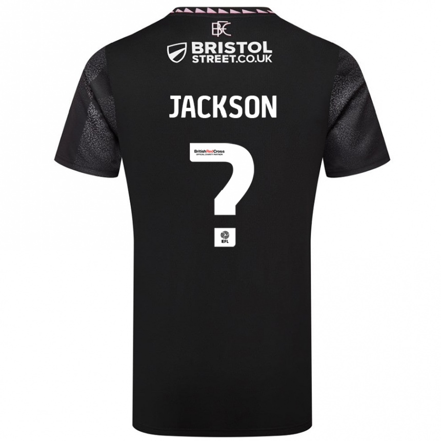 Férfi Labdarúgás Luca Jackson #0 Fekete Idegenbeli Jersey 2024/25 Mez Póló Ing