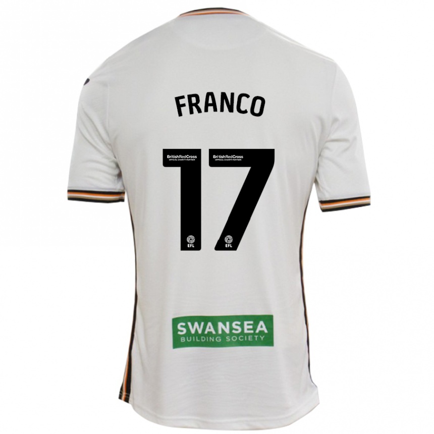 Női Labdarúgás Gonçalo Franco #17 Fehér Hazai Jersey 2024/25 Mez Póló Ing