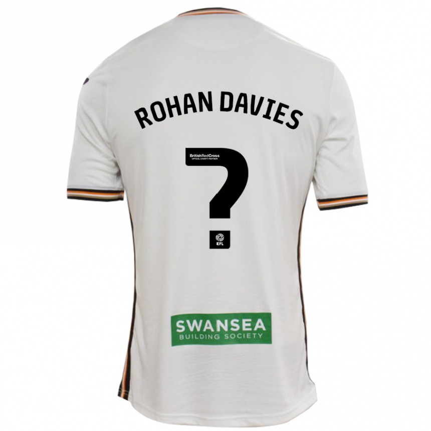 Női Labdarúgás Rohan Davies #0 Fehér Hazai Jersey 2024/25 Mez Póló Ing