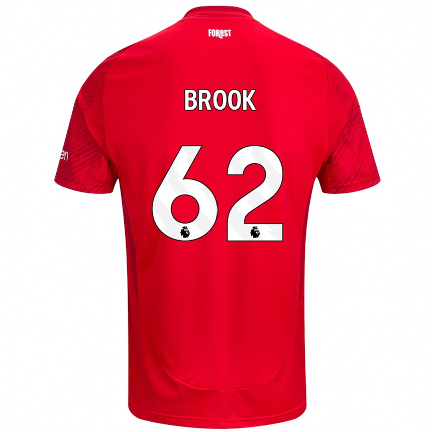 Női Labdarúgás Will Brook #62 Piros Fehér Hazai Jersey 2024/25 Mez Póló Ing