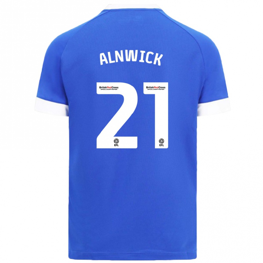 Női Labdarúgás Jak Alnwick #21 Égszínkék Hazai Jersey 2024/25 Mez Póló Ing