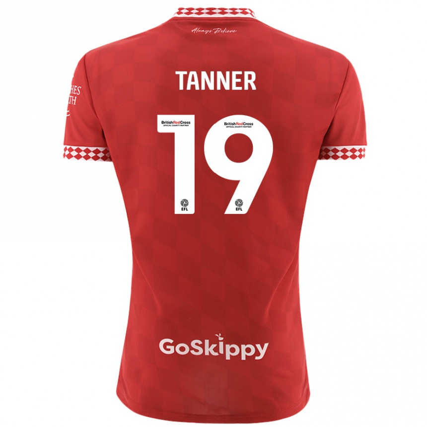 Női Labdarúgás George Tanner #19 Piros Hazai Jersey 2024/25 Mez Póló Ing