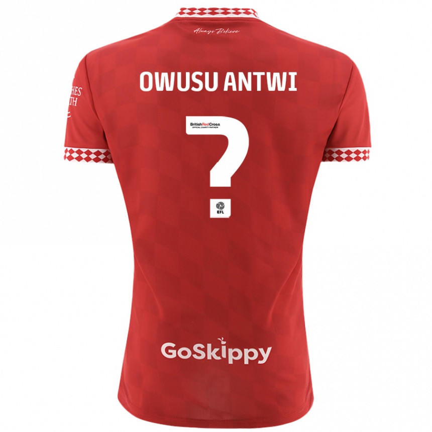 Női Labdarúgás Filbert Owusu-Antwi #0 Piros Hazai Jersey 2024/25 Mez Póló Ing