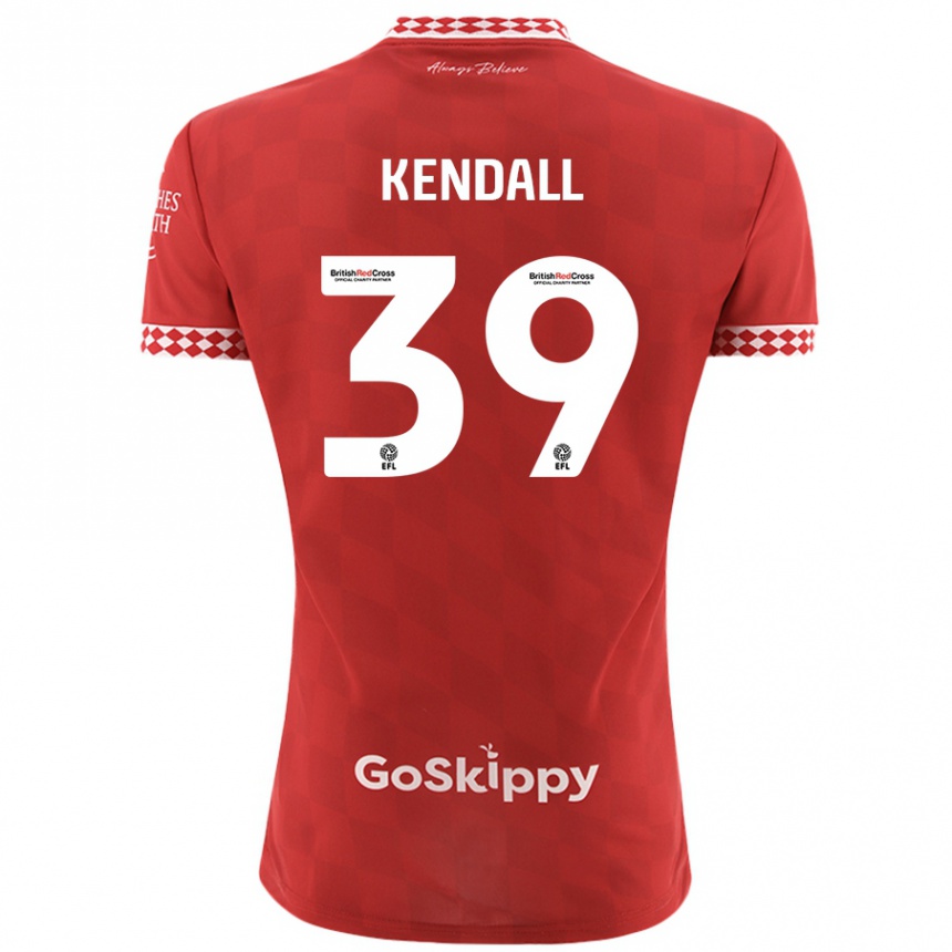 Női Labdarúgás Maya Kendall #39 Piros Hazai Jersey 2024/25 Mez Póló Ing