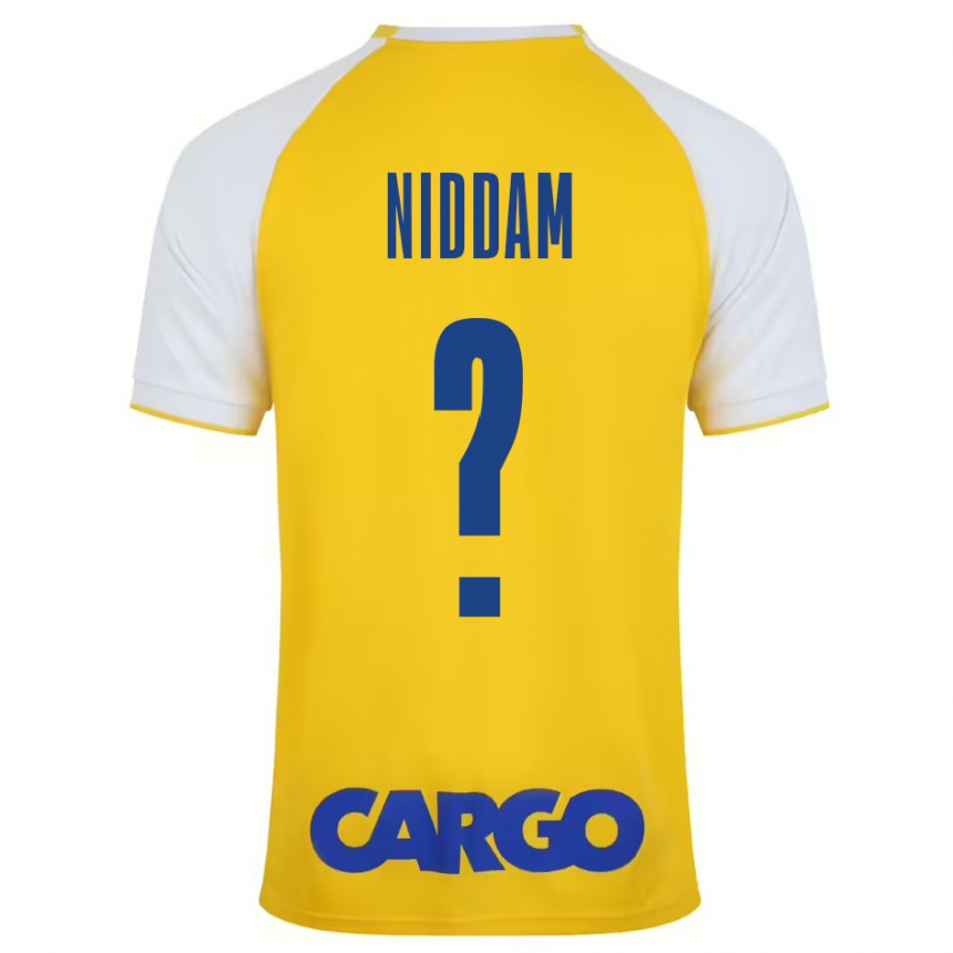 Női Labdarúgás Nadav Niddam #0 Sárga Fehér Hazai Jersey 2024/25 Mez Póló Ing