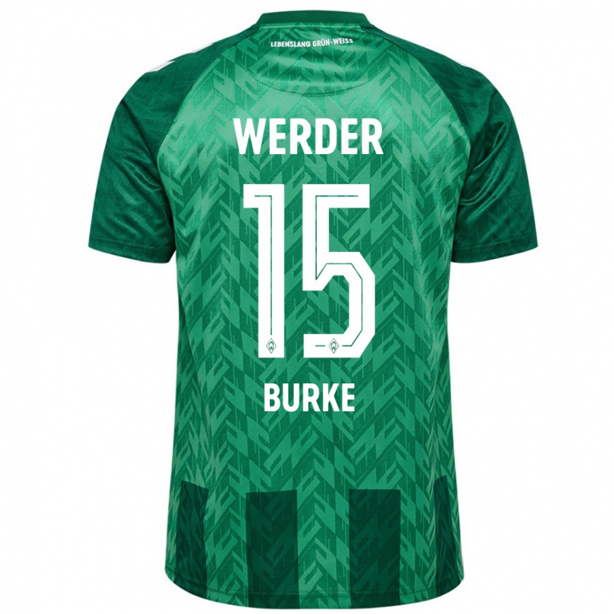 Női Labdarúgás Oliver Burke #15 Zöld Hazai Jersey 2024/25 Mez Póló Ing