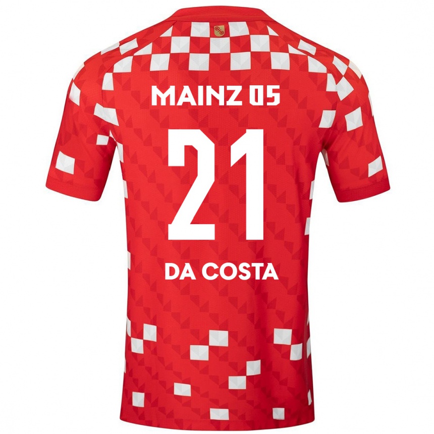 Női Labdarúgás Danny Da Costa #21 Fehér Piros Hazai Jersey 2024/25 Mez Póló Ing