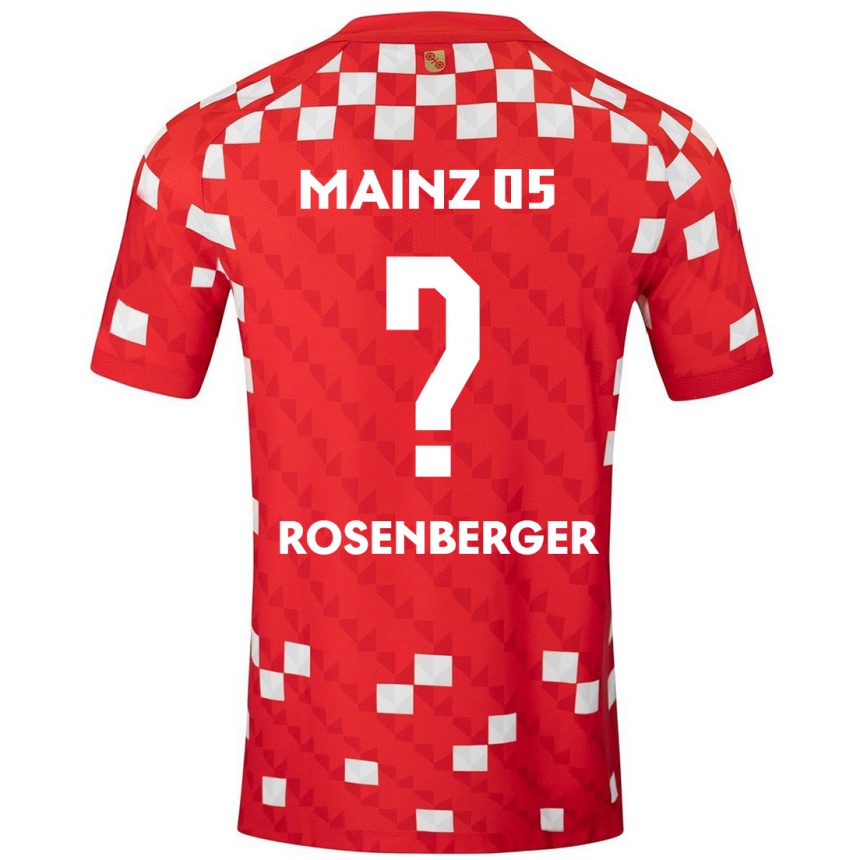 Női Labdarúgás Chris Rosenberger #0 Fehér Piros Hazai Jersey 2024/25 Mez Póló Ing