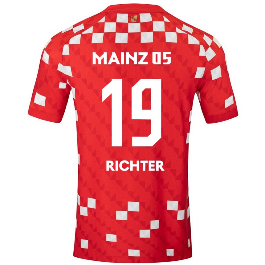 Női Labdarúgás Marc Richter #19 Fehér Piros Hazai Jersey 2024/25 Mez Póló Ing