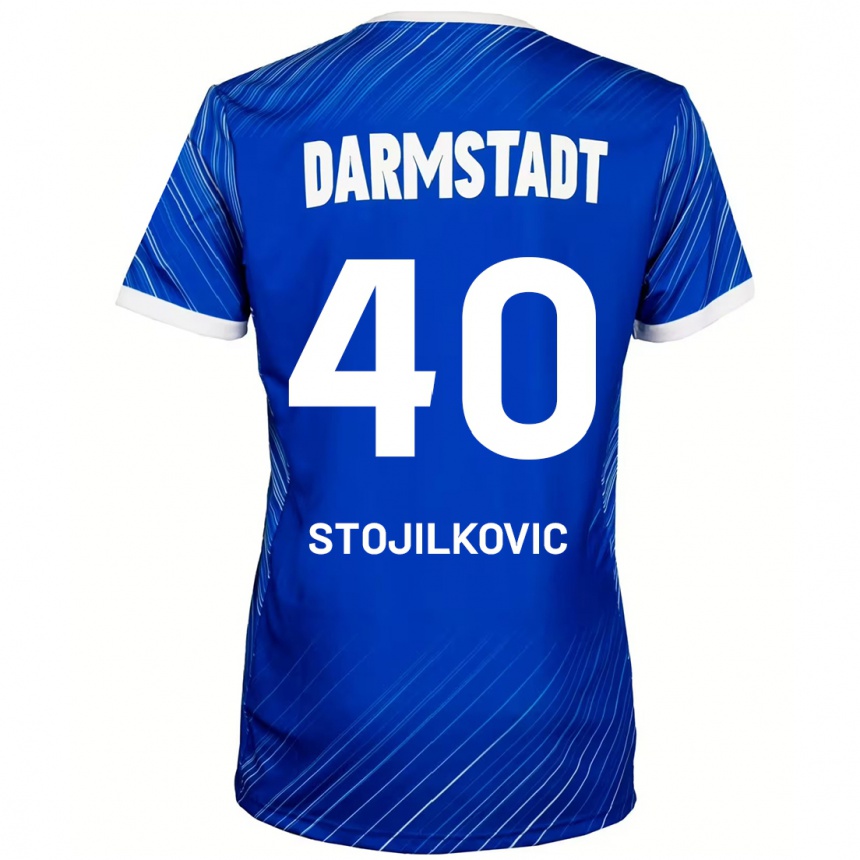 Női Labdarúgás Filip Stojilkovic #40 Kék Fehér Hazai Jersey 2024/25 Mez Póló Ing