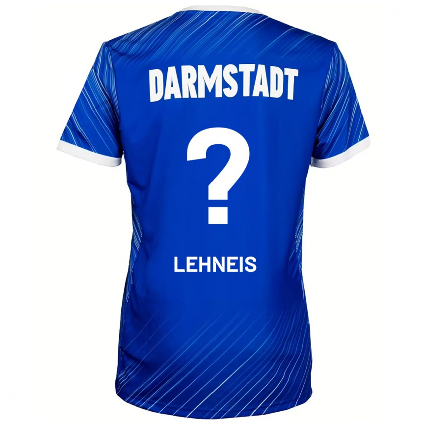 Női Labdarúgás Daniel Lehneis #0 Kék Fehér Hazai Jersey 2024/25 Mez Póló Ing