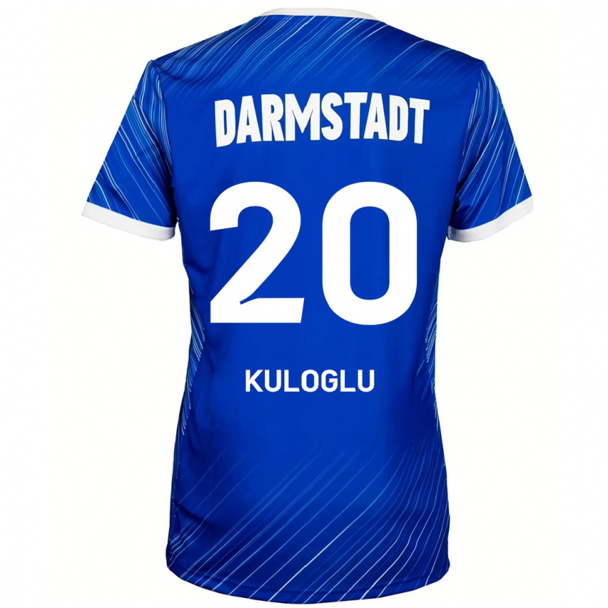 Női Labdarúgás Can Kuloglu #20 Kék Fehér Hazai Jersey 2024/25 Mez Póló Ing