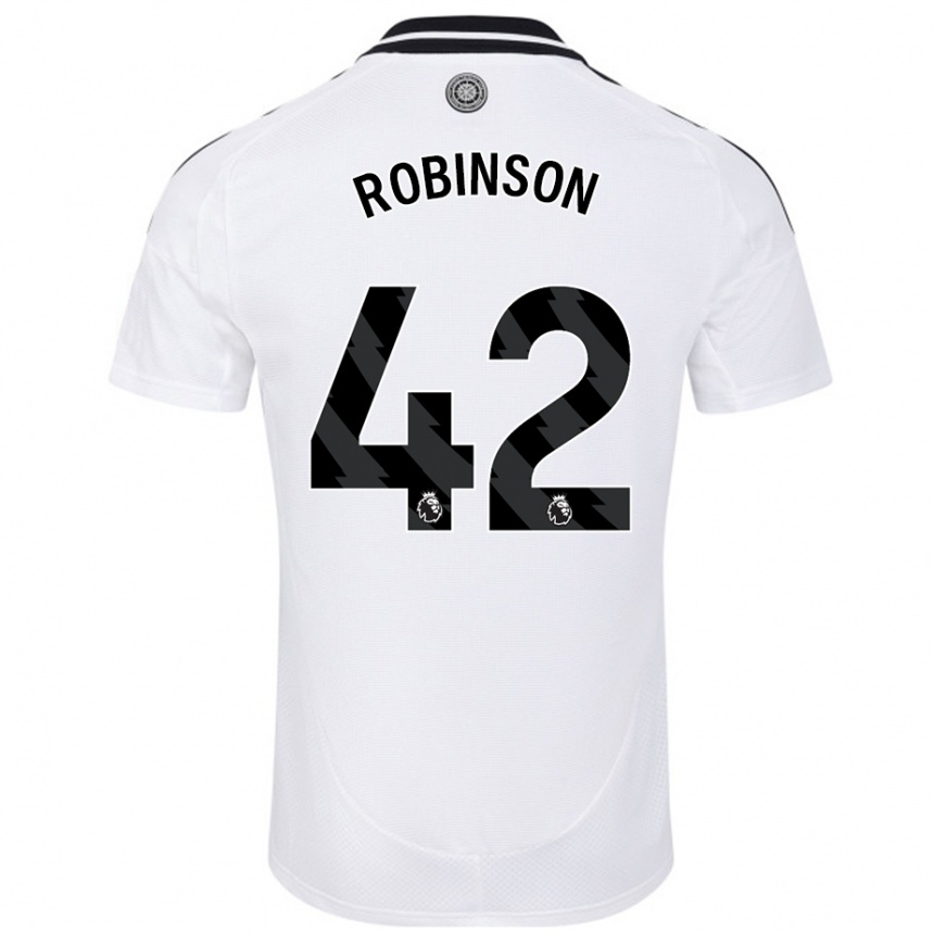 Női Labdarúgás Charlie Robinson #42 Fehér Hazai Jersey 2024/25 Mez Póló Ing