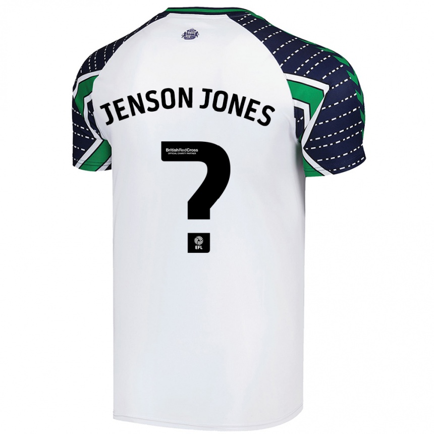 Női Labdarúgás Jenson Jones #0 Fehér Idegenbeli Jersey 2024/25 Mez Póló Ing