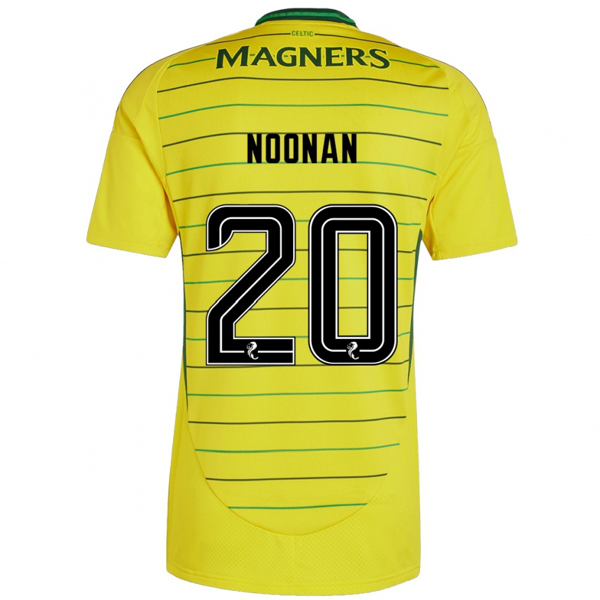 Női Labdarúgás Saoirse Noonan #20 Sárga Idegenbeli Jersey 2024/25 Mez Póló Ing