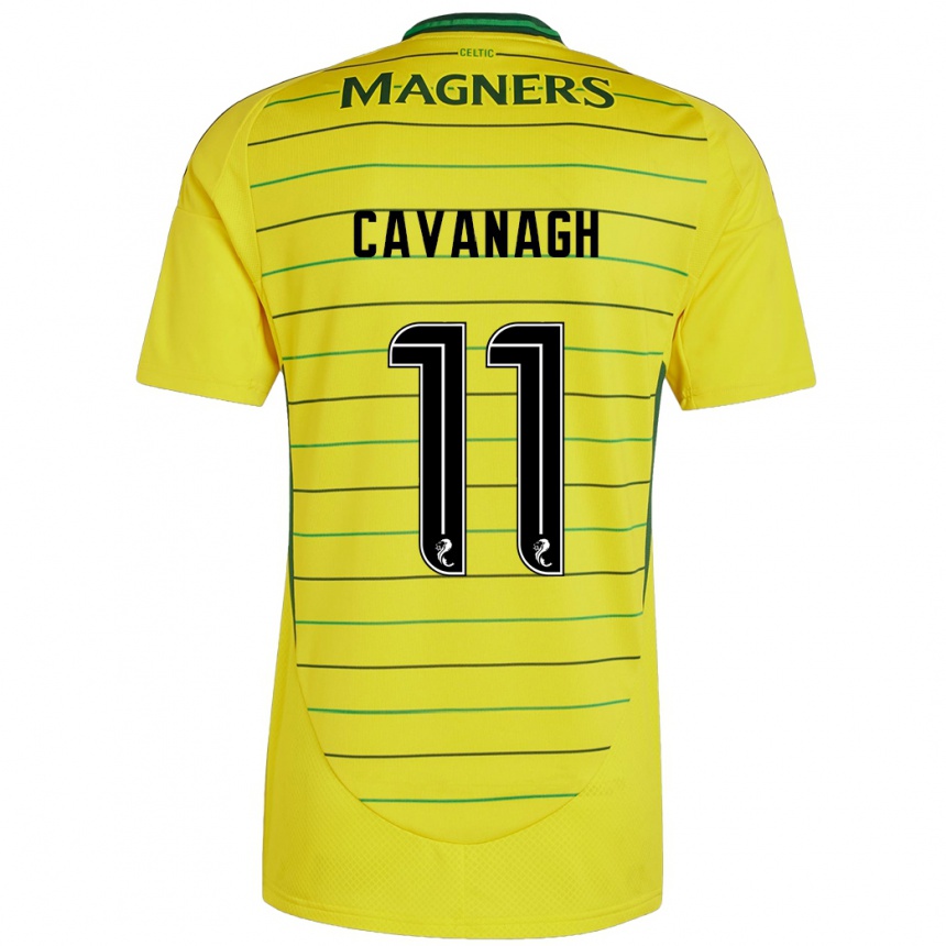 Női Labdarúgás Colette Cavanagh #11 Sárga Idegenbeli Jersey 2024/25 Mez Póló Ing