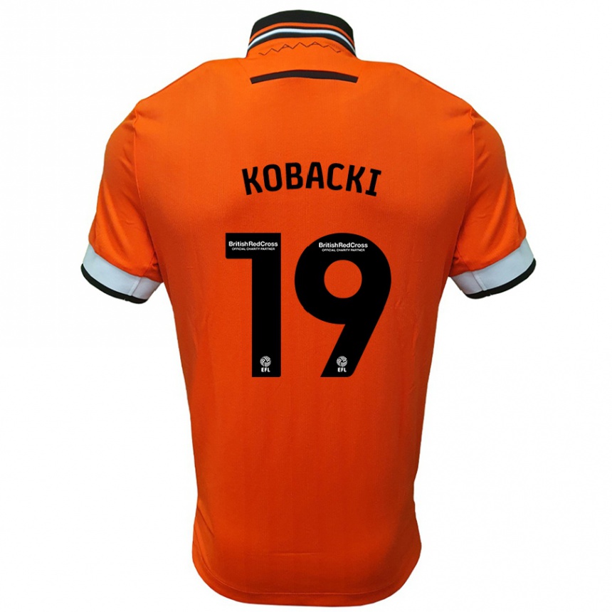 Női Labdarúgás Olaf Kobacki #19 Narancssárga Fehér Idegenbeli Jersey 2024/25 Mez Póló Ing