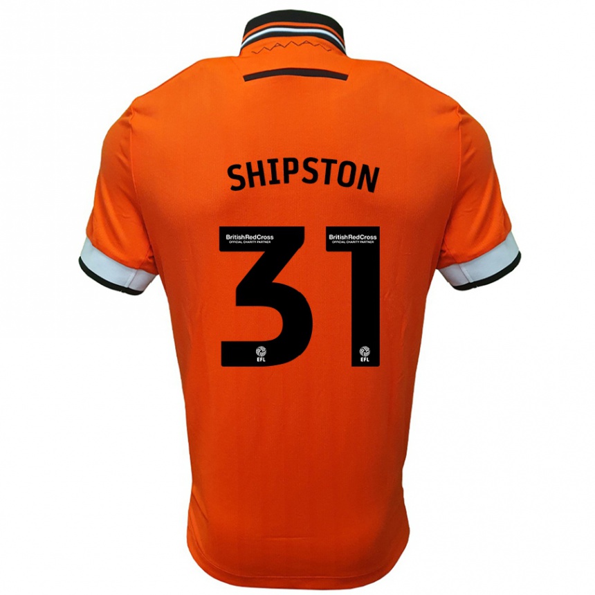 Női Labdarúgás Rio Shipston #31 Narancssárga Fehér Idegenbeli Jersey 2024/25 Mez Póló Ing