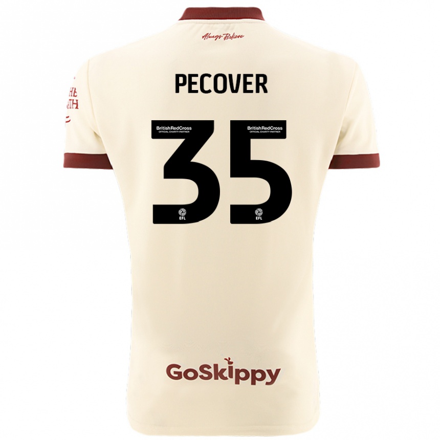 Női Labdarúgás Leo Pecover #35 Krém Fehér Idegenbeli Jersey 2024/25 Mez Póló Ing