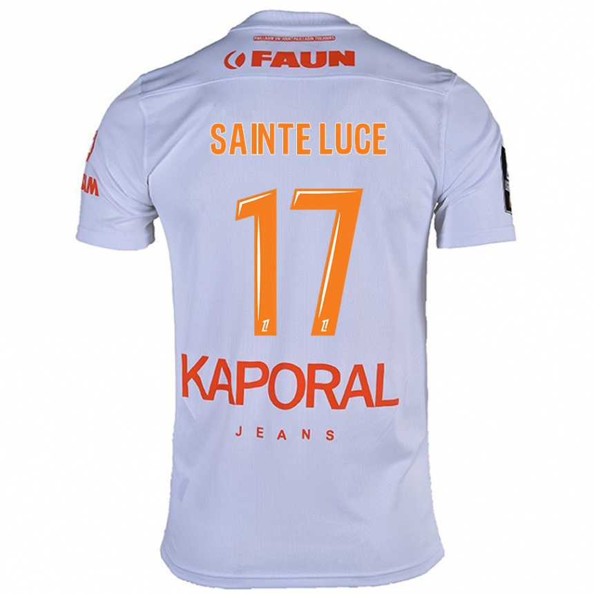 Női Labdarúgás Théo Sainte-Luce #17 Fehér Idegenbeli Jersey 2024/25 Mez Póló Ing