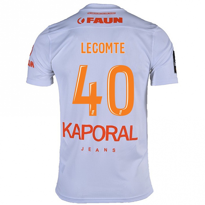 Női Labdarúgás Benjamin Lecomte #40 Fehér Idegenbeli Jersey 2024/25 Mez Póló Ing