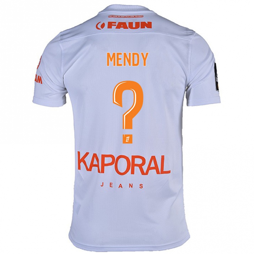 Női Labdarúgás Kélyan Mendy #0 Fehér Idegenbeli Jersey 2024/25 Mez Póló Ing