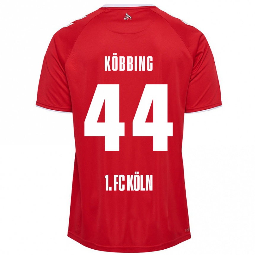 Női Labdarúgás Matthias Köbbing #44 Piros Fehér Idegenbeli Jersey 2024/25 Mez Póló Ing