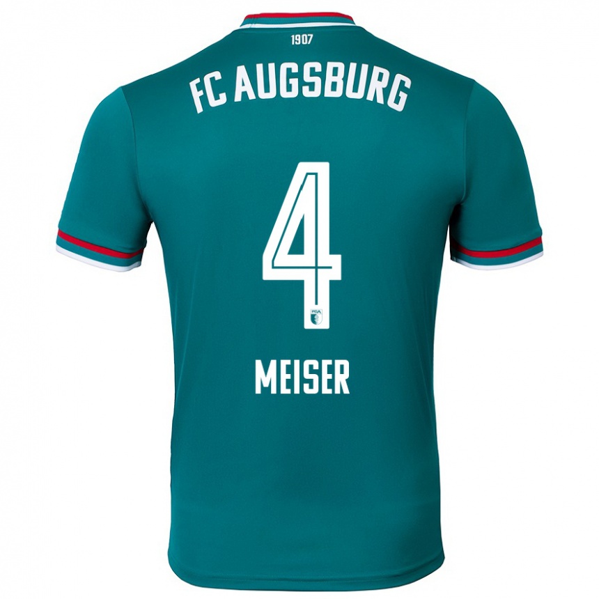 Női Labdarúgás Felix Meiser #4 Sötétzöld Idegenbeli Jersey 2024/25 Mez Póló Ing