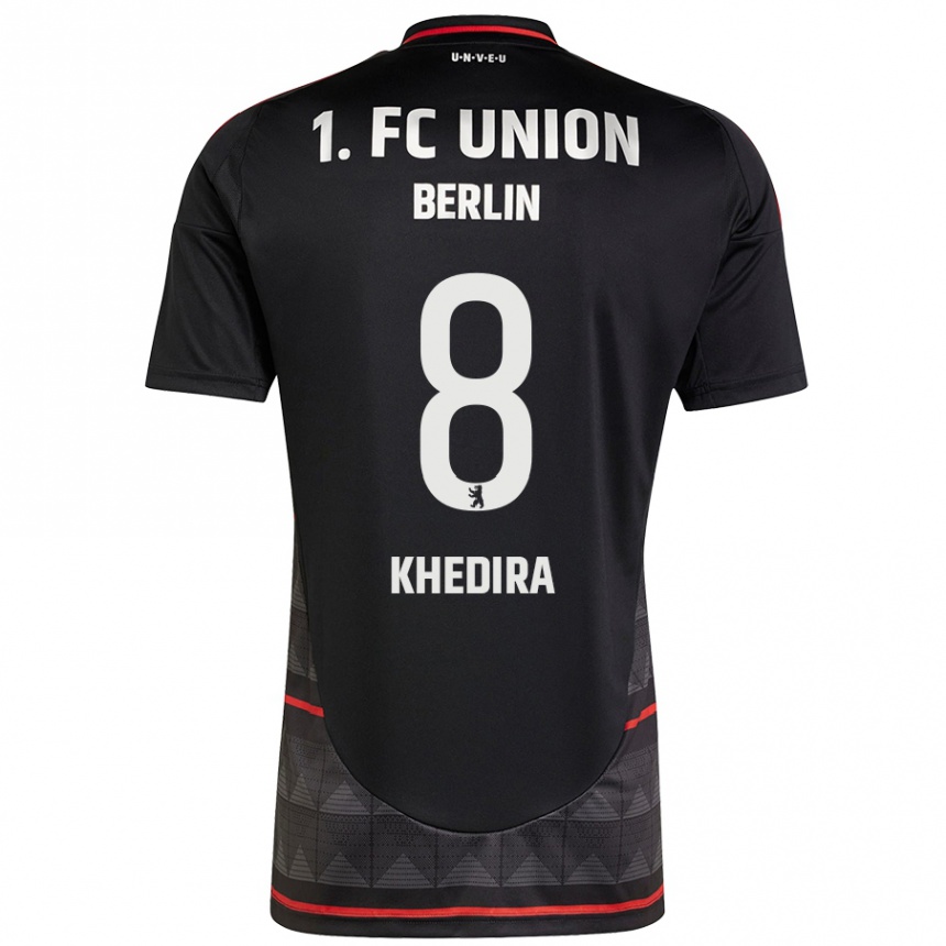 Női Labdarúgás Rani Khedira #8 Fekete Idegenbeli Jersey 2024/25 Mez Póló Ing