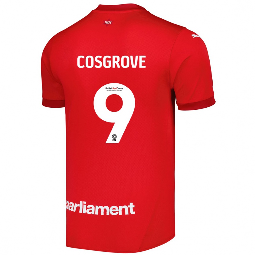 Gyermek Labdarúgás Sam Cosgrove #9 Piros Hazai Jersey 2024/25 Mez Póló Ing