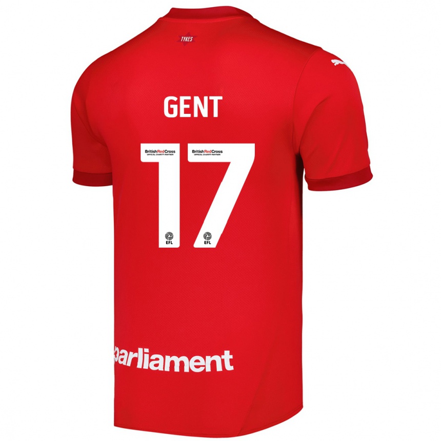 Gyermek Labdarúgás Georgie Gent #17 Piros Hazai Jersey 2024/25 Mez Póló Ing