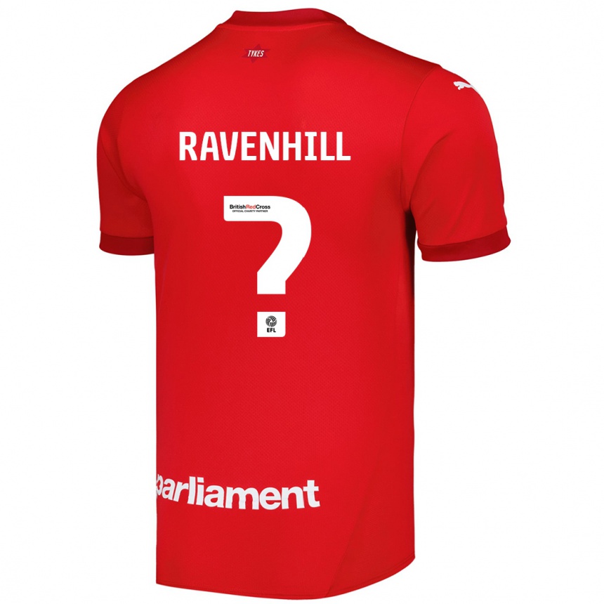 Gyermek Labdarúgás Rogan Ravenhill #0 Piros Hazai Jersey 2024/25 Mez Póló Ing