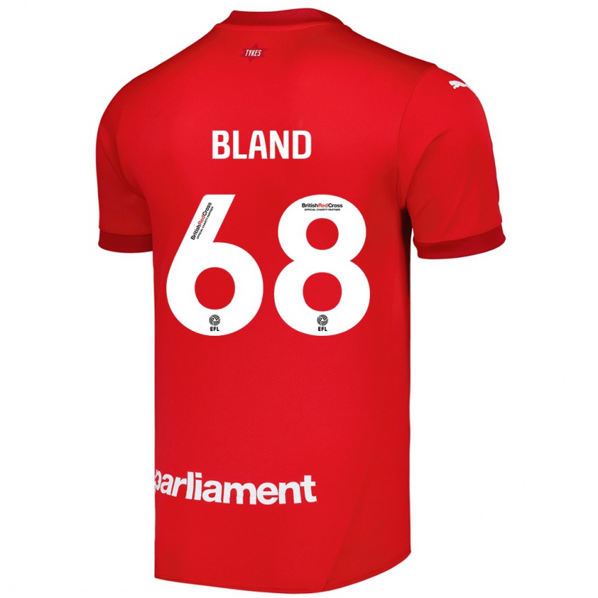 Gyermek Labdarúgás Jonathan Bland #68 Piros Hazai Jersey 2024/25 Mez Póló Ing