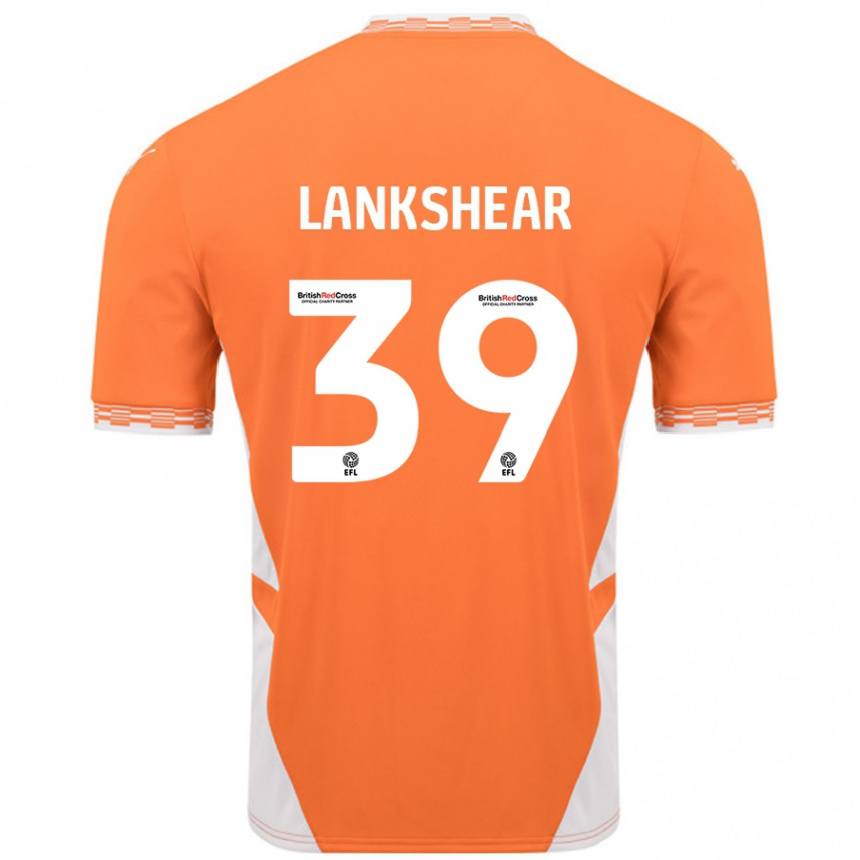 Gyermek Labdarúgás Alex Lankshear #39 Narancssárga Fehér Hazai Jersey 2024/25 Mez Póló Ing