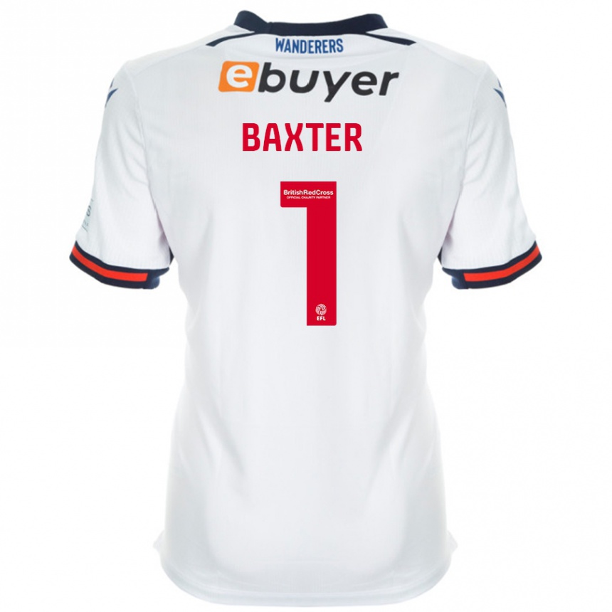 Gyermek Labdarúgás Nathan Baxter #1 Fehér Hazai Jersey 2024/25 Mez Póló Ing