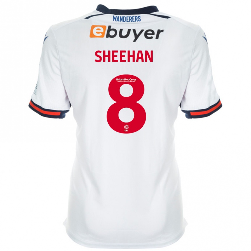 Gyermek Labdarúgás Josh Sheehan #8 Fehér Hazai Jersey 2024/25 Mez Póló Ing